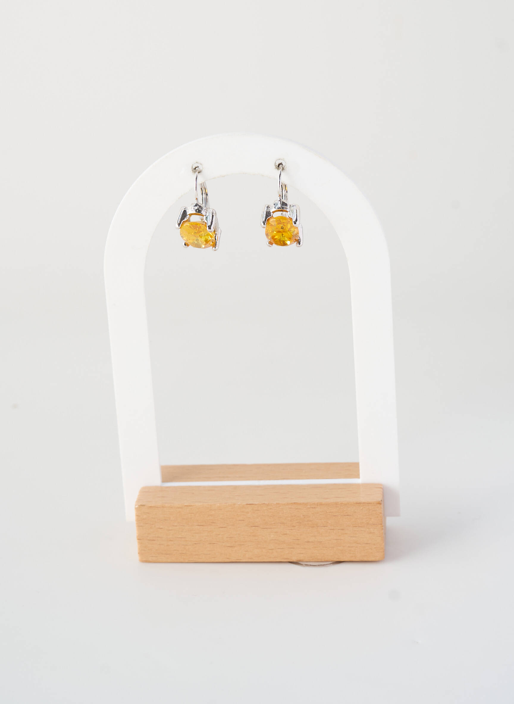 Boucles d’oreilles fermeture fermoir clips orange ALLAN'S femme