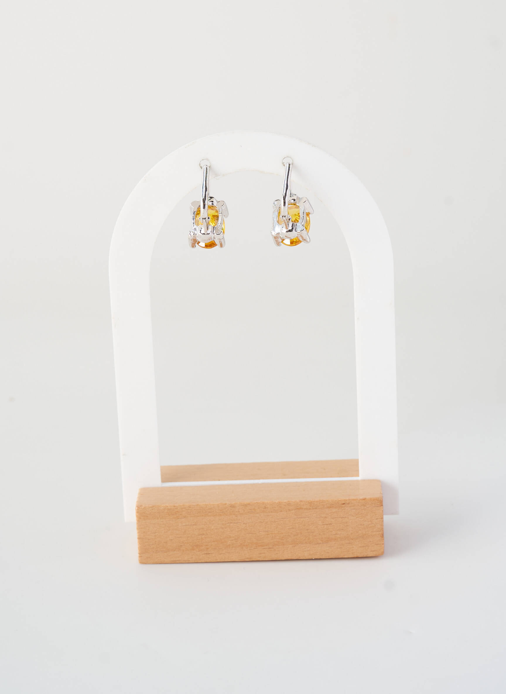 Boucles d’oreilles fermeture fermoir clips orange ALLAN'S femme