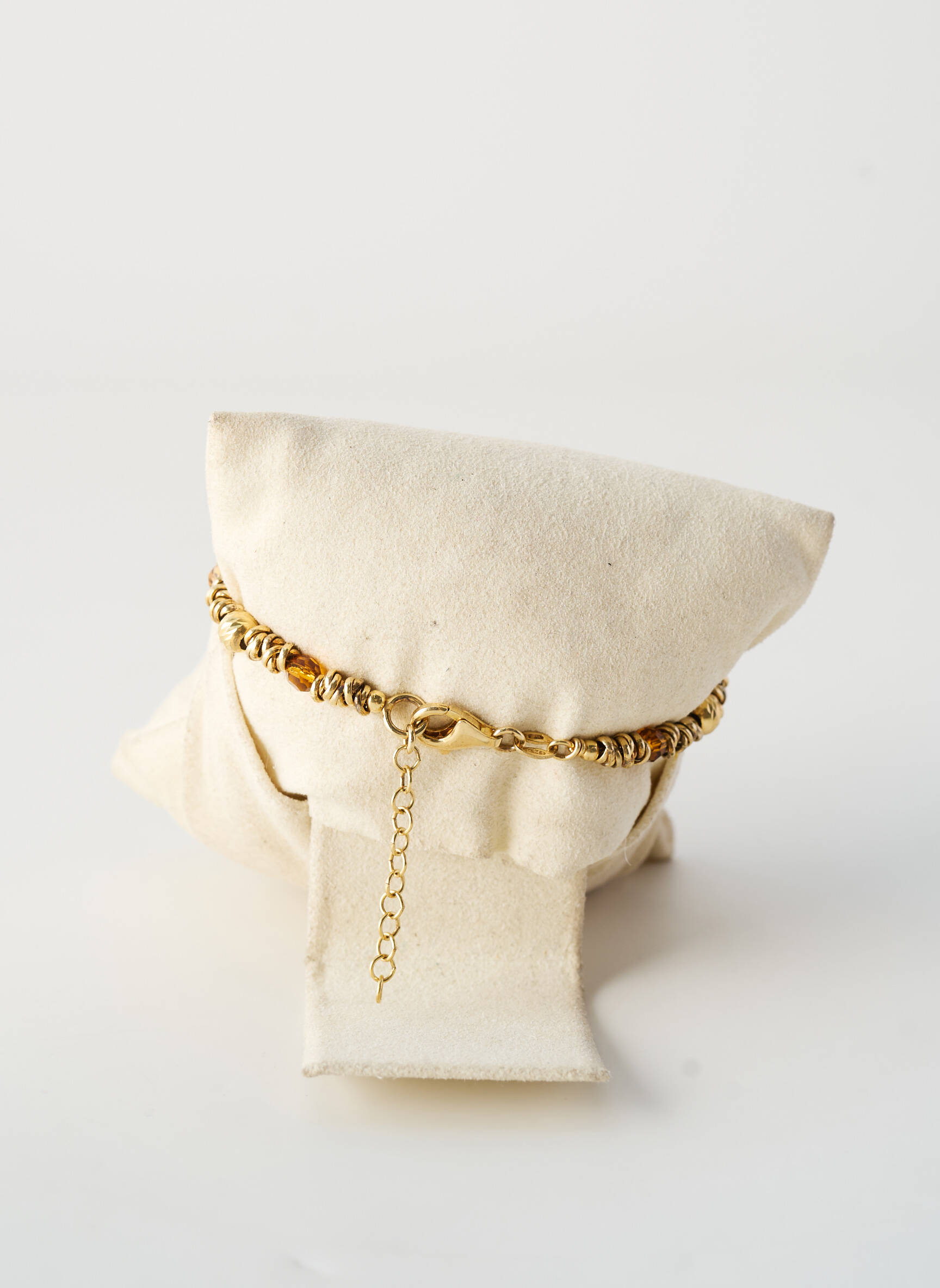 Bracelet matériaux argent marron ALLAN'S femme