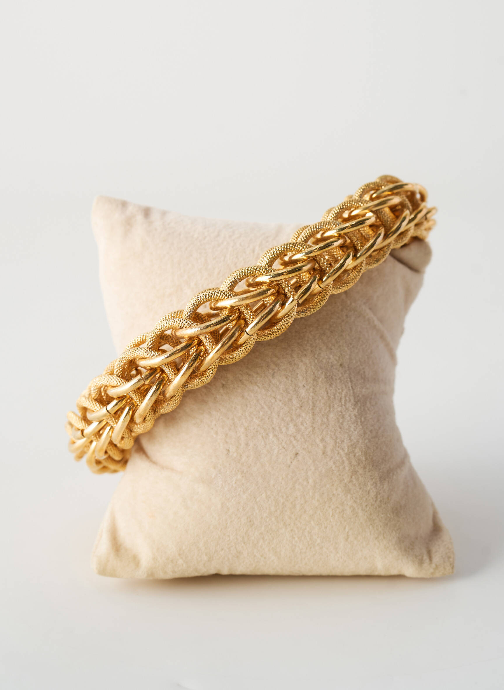 Bracelet fermeture fermoir mousqueton or UNA STORIA femme
