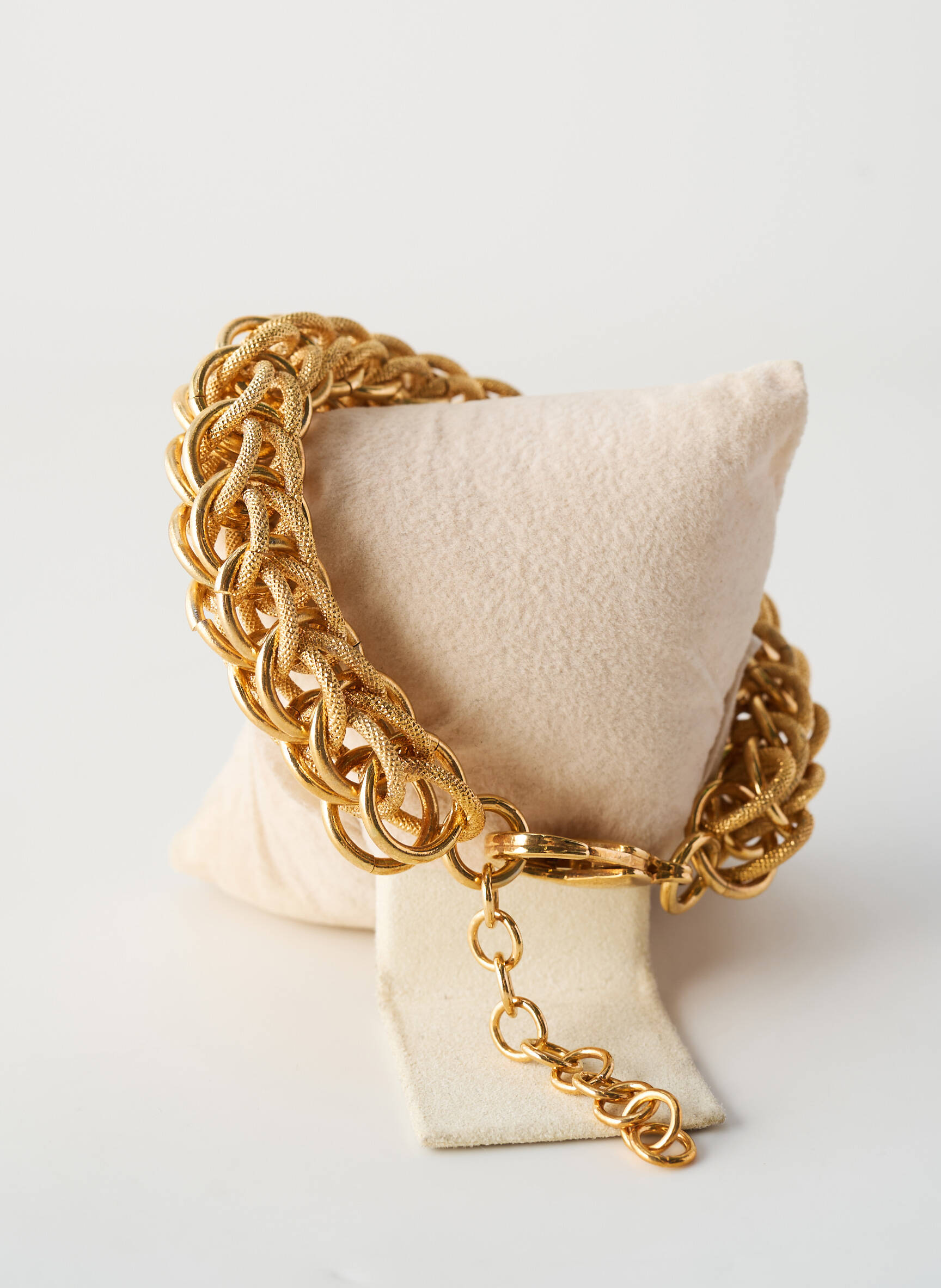 Bracelet fermeture fermoir mousqueton or UNA STORIA femme