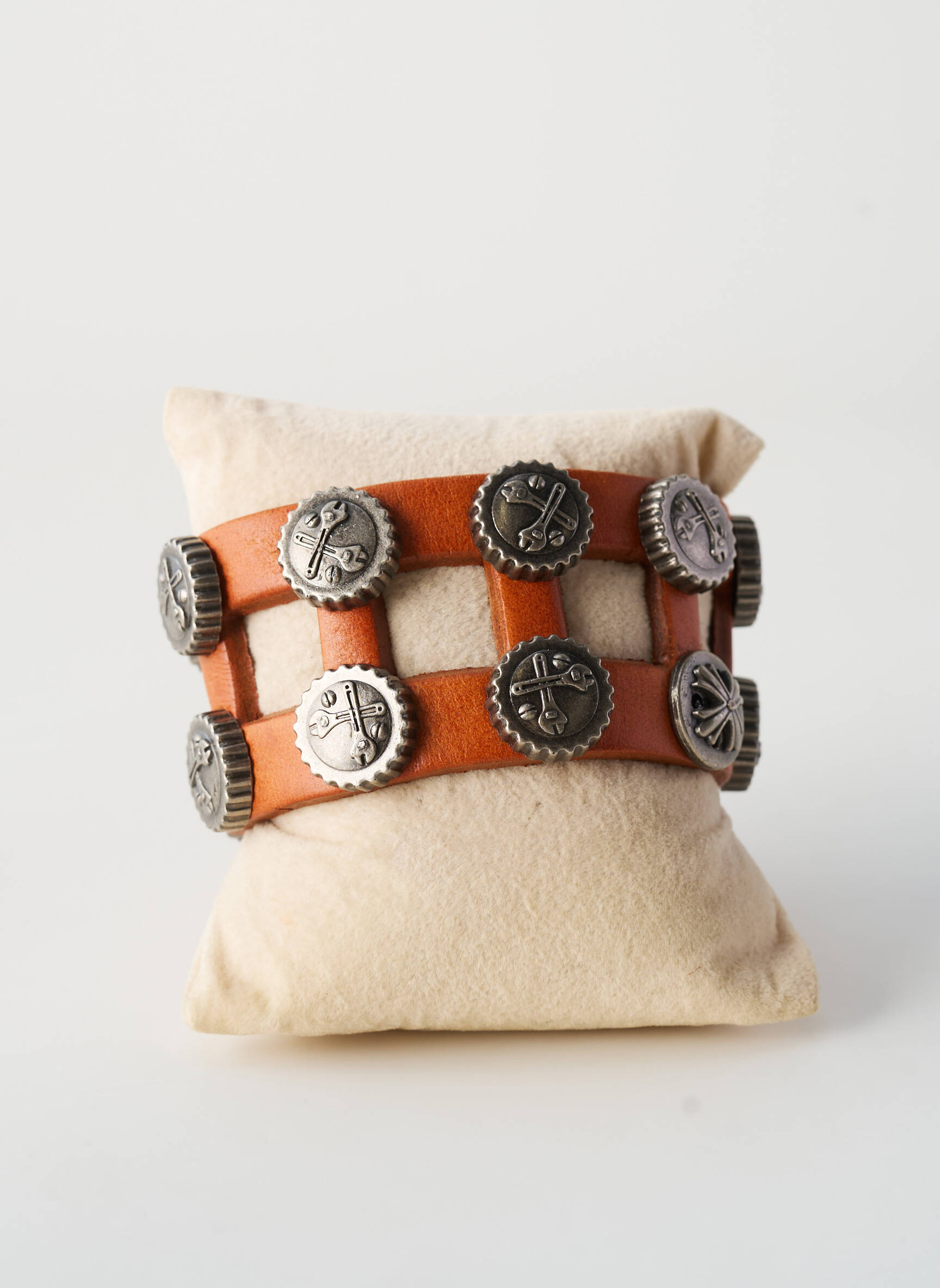 Bracelet matériaux cuir marron ALLAN'S homme