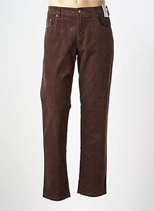 Pantalon slim tissage velours taille normale marron M5 BY MEYER homme