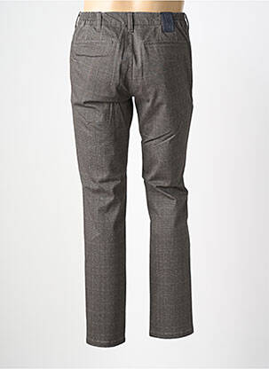 Pantalon chino imprimé imprimé prince de galle taille normale marron M5 BY MEYER homme