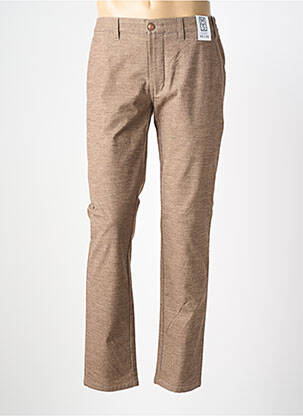 Pantalon chino tissage chiné taille normale marron M5 BY MEYER homme