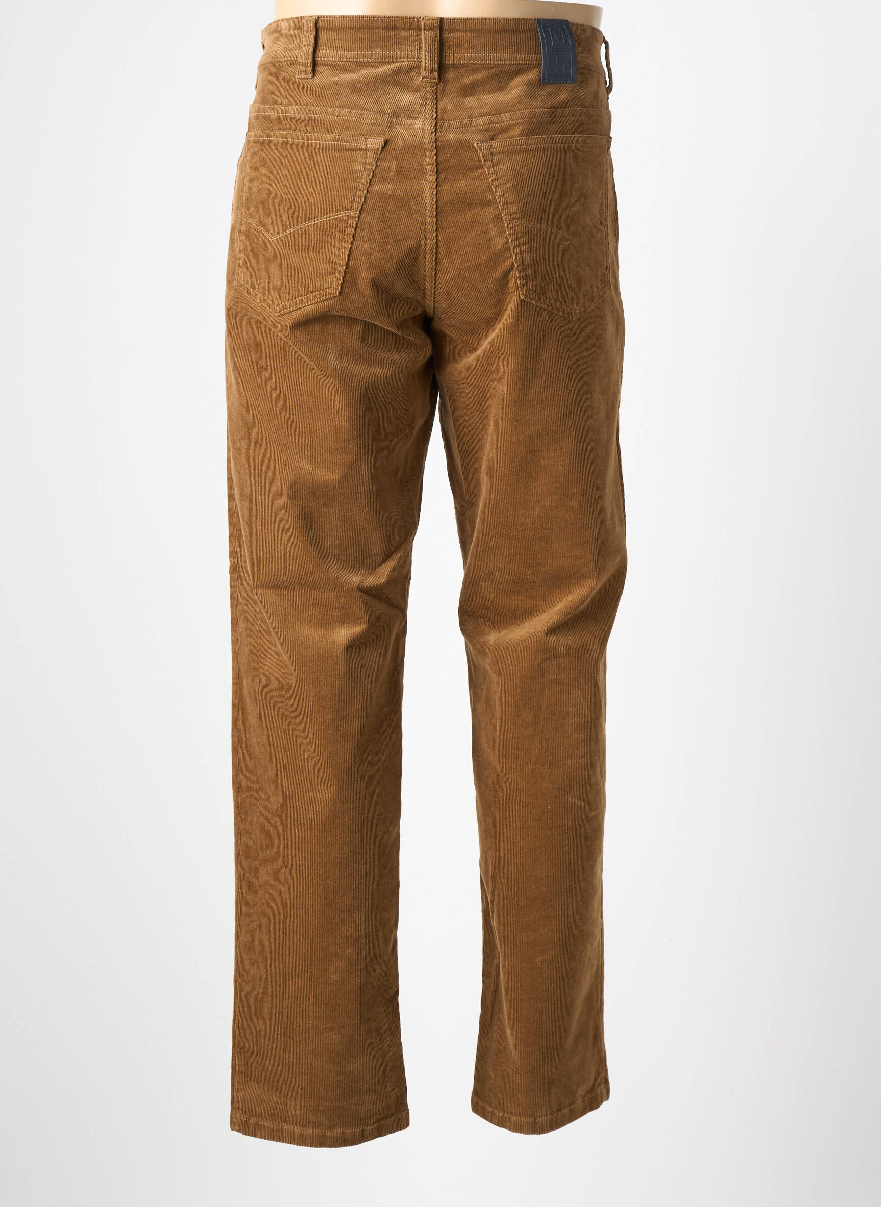 Pantalon slim tissage velours taille normale jaune M5 BY MEYER homme