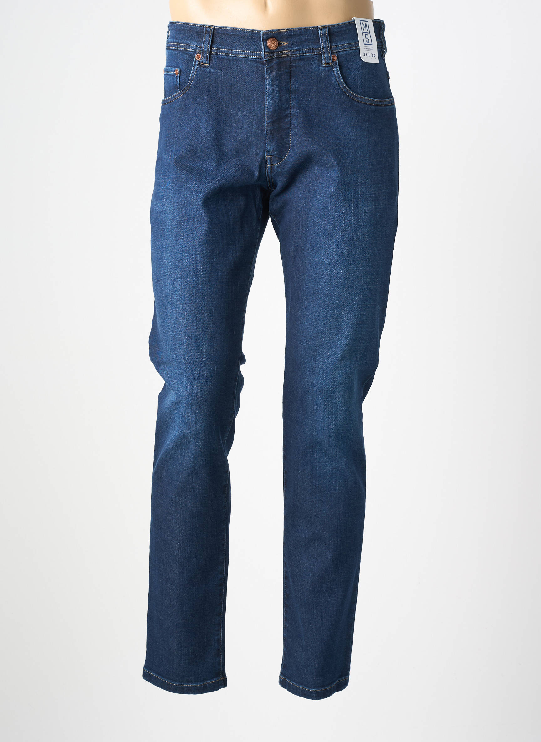 Jeans coupe slim bio taille normale bleu M5 BY MEYER homme