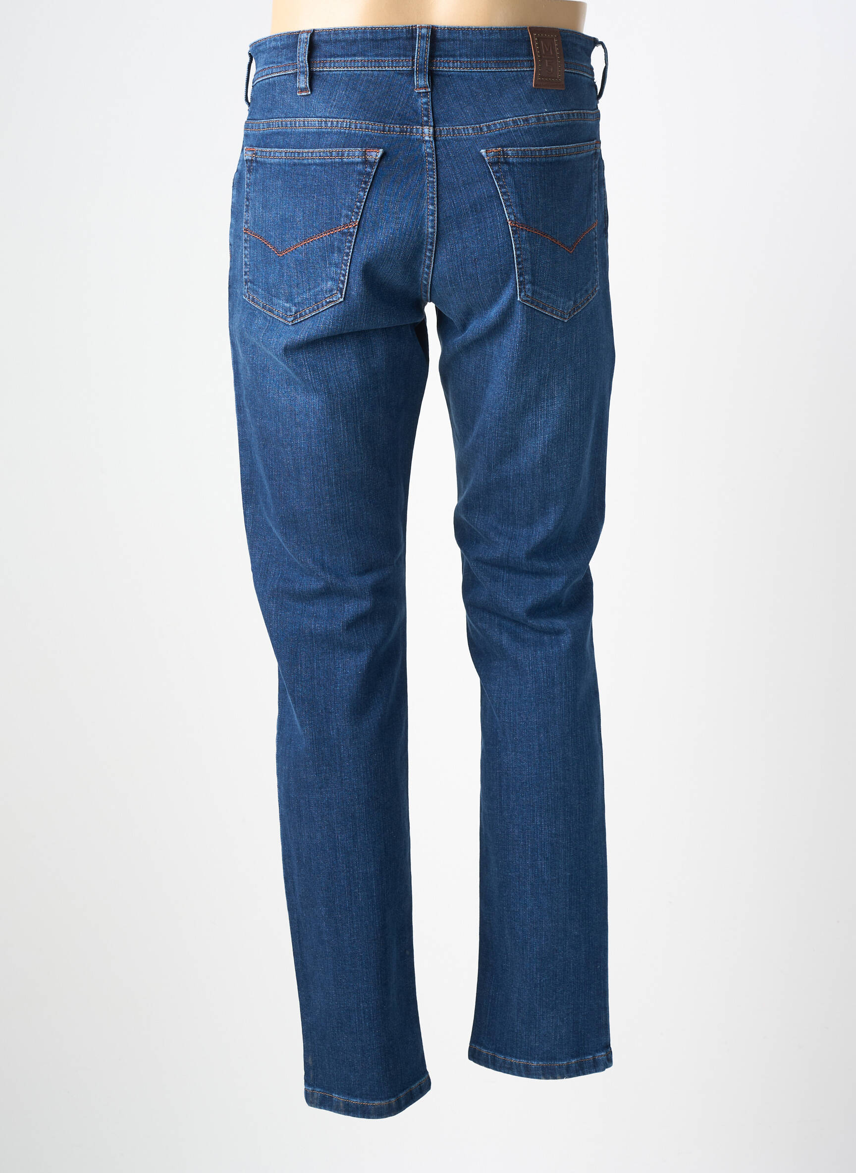 Jeans coupe slim stretch taille normale bleu M5 BY MEYER homme