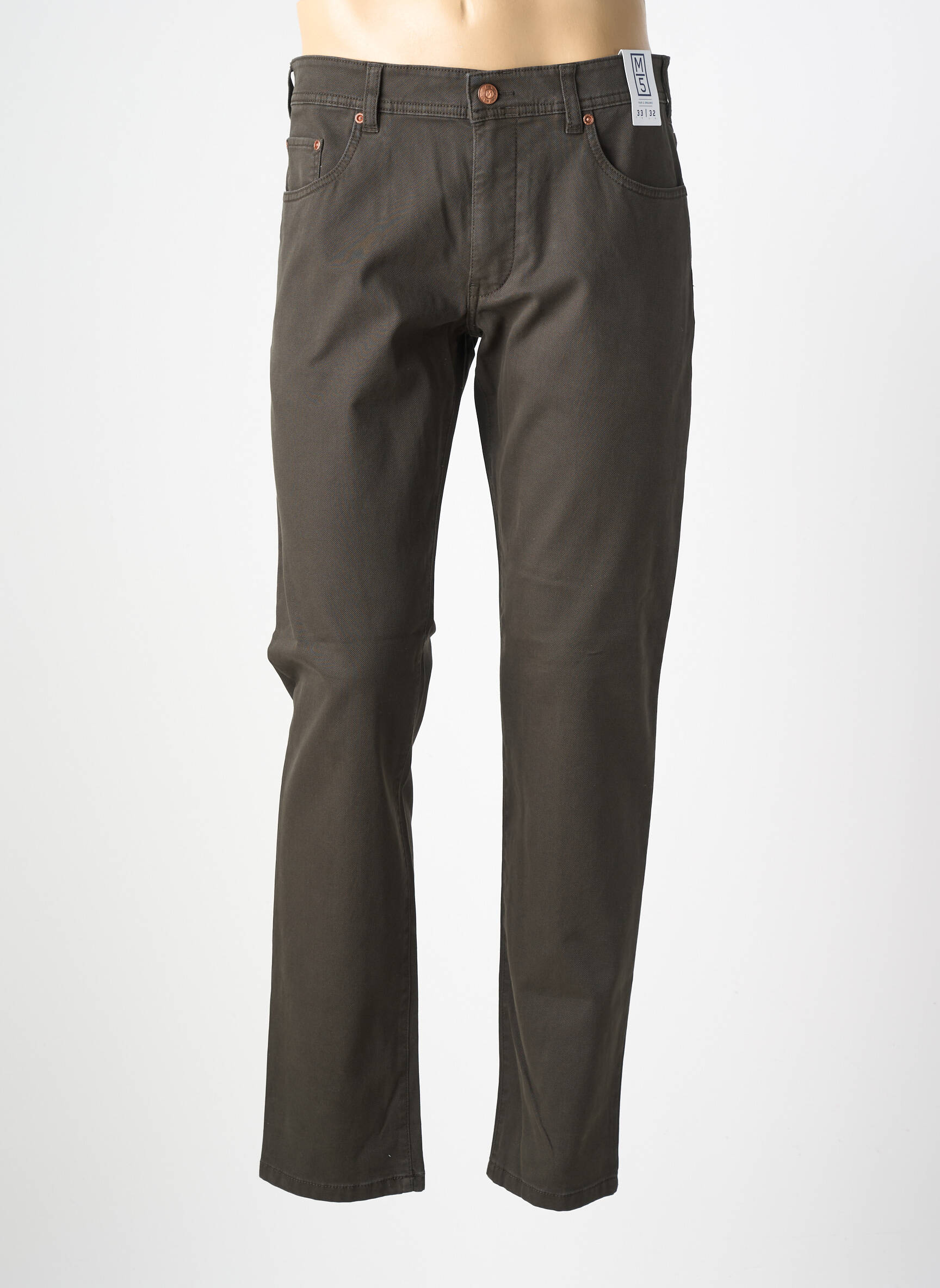 Jeans coupe slim bio taille normale beige M5 BY MEYER homme