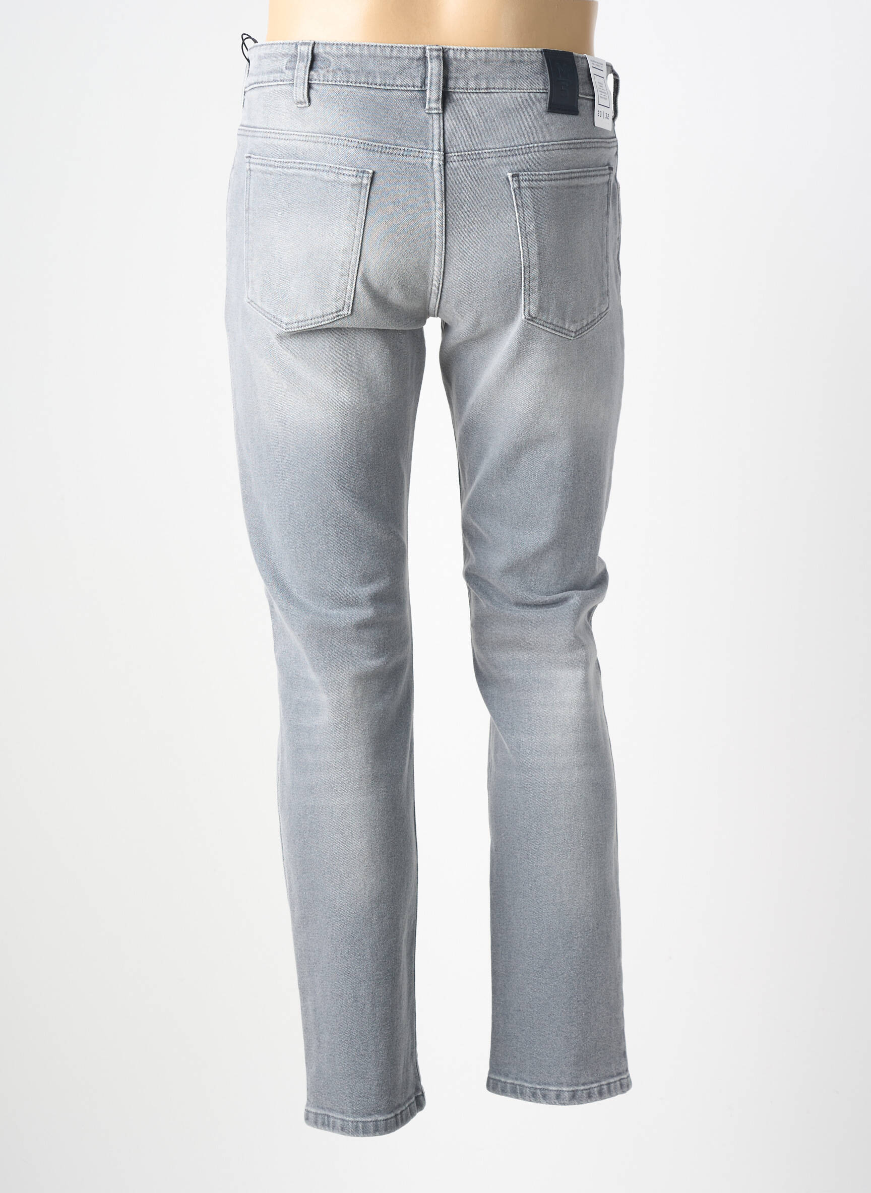 Jeans coupe slim bio taille normale gris M5 BY MEYER homme