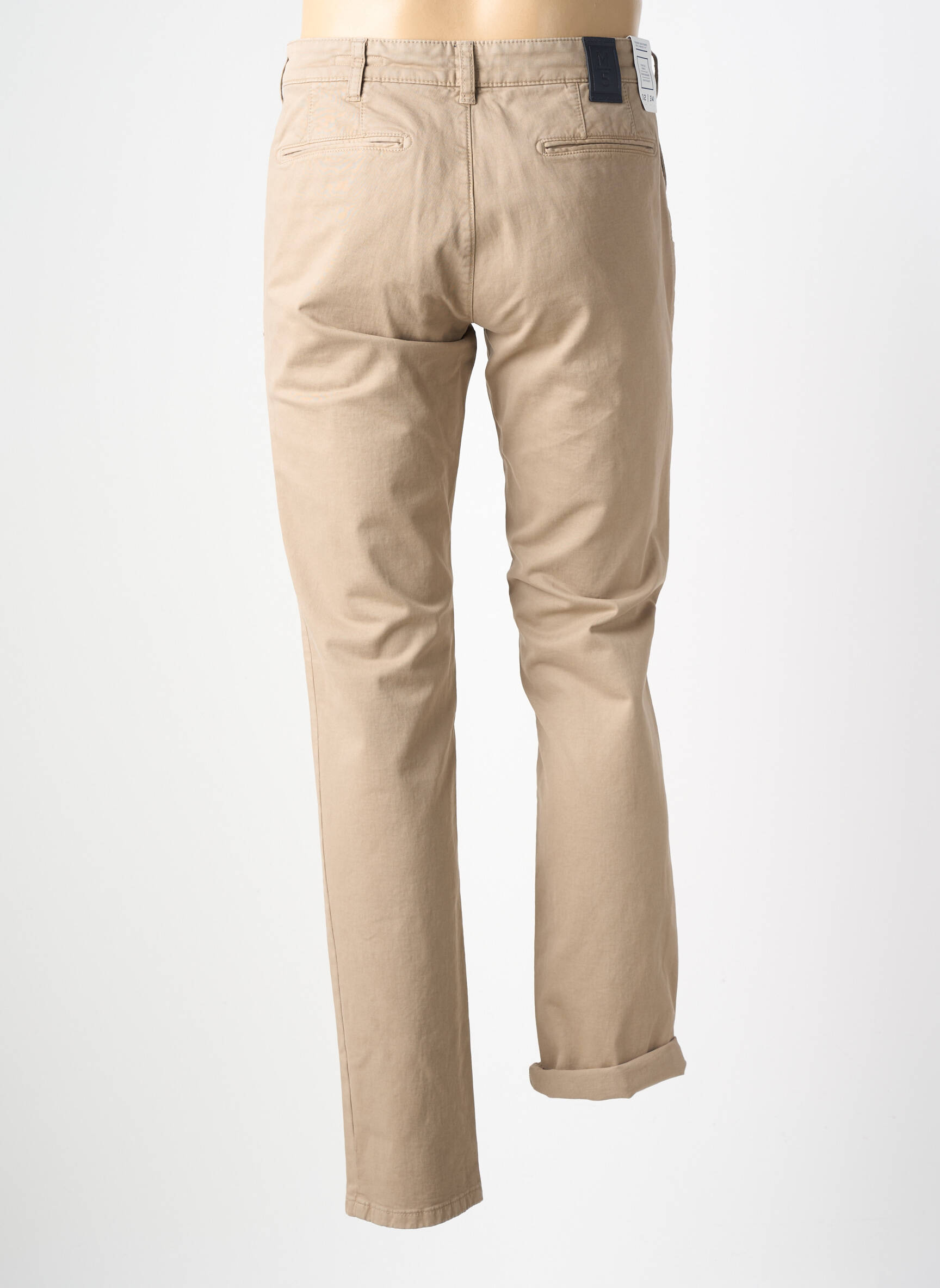 Pantalon chino bio taille normale beige M5 BY MEYER homme