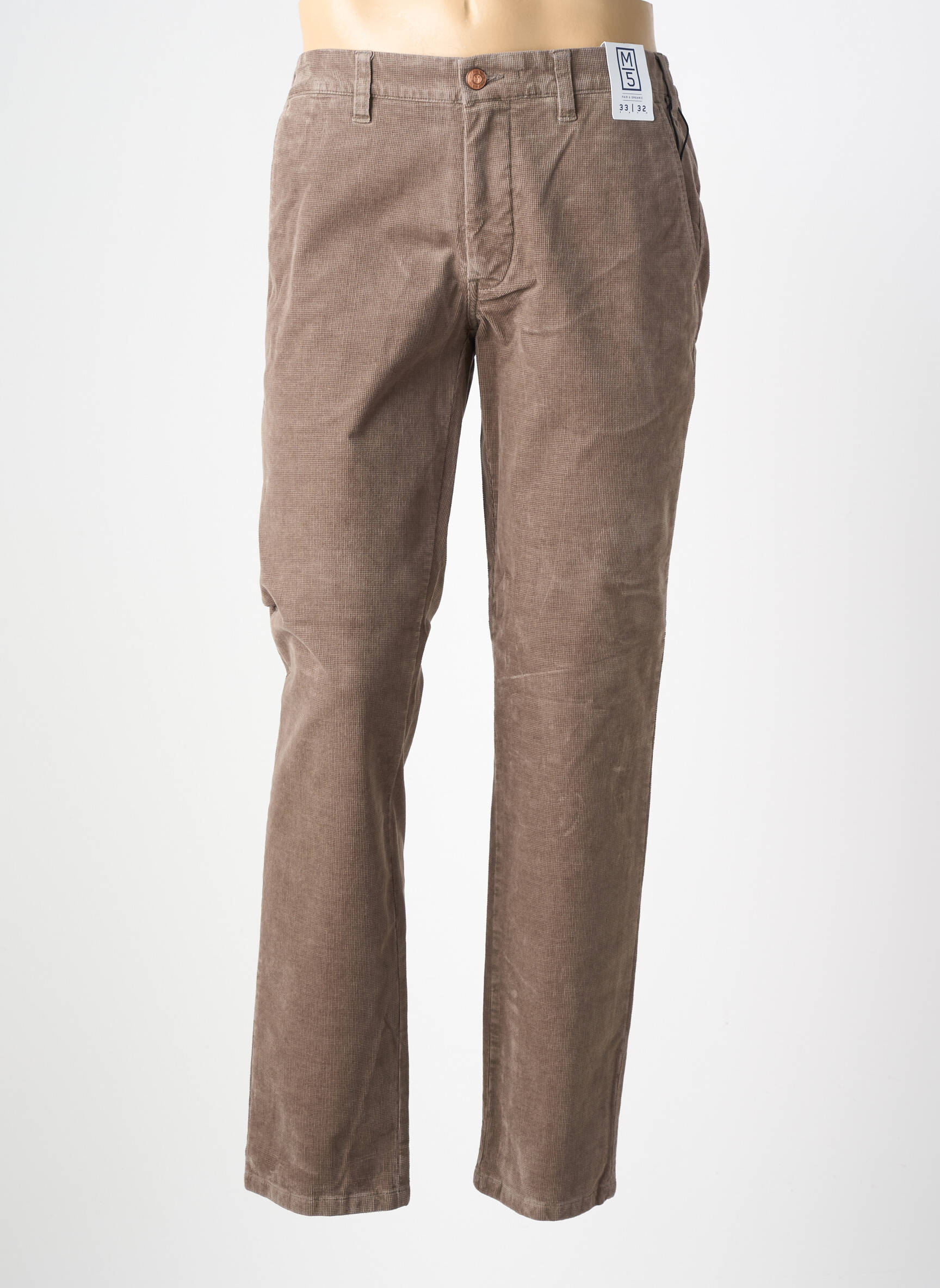 Pantalon chino stretch gris M5 BY MEYER homme