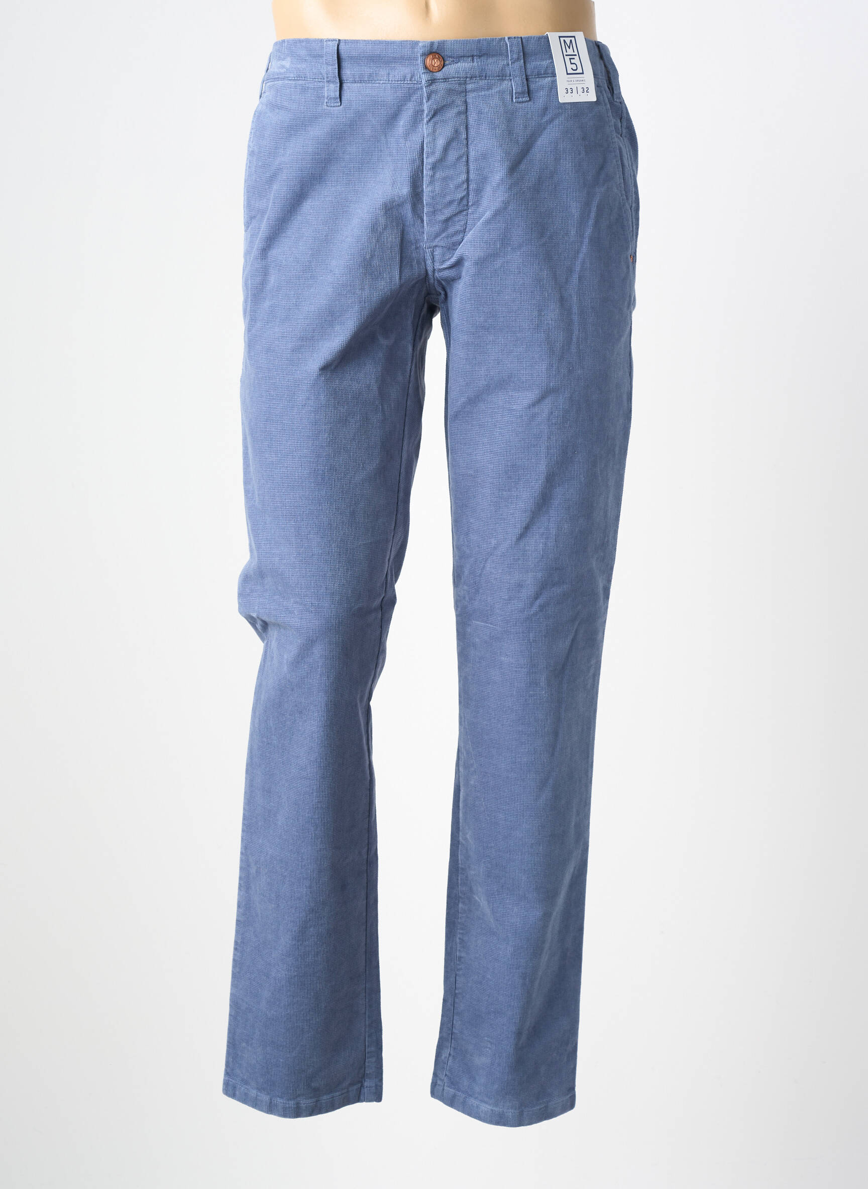 Pantalon chino stretch bleu M5 BY MEYER homme