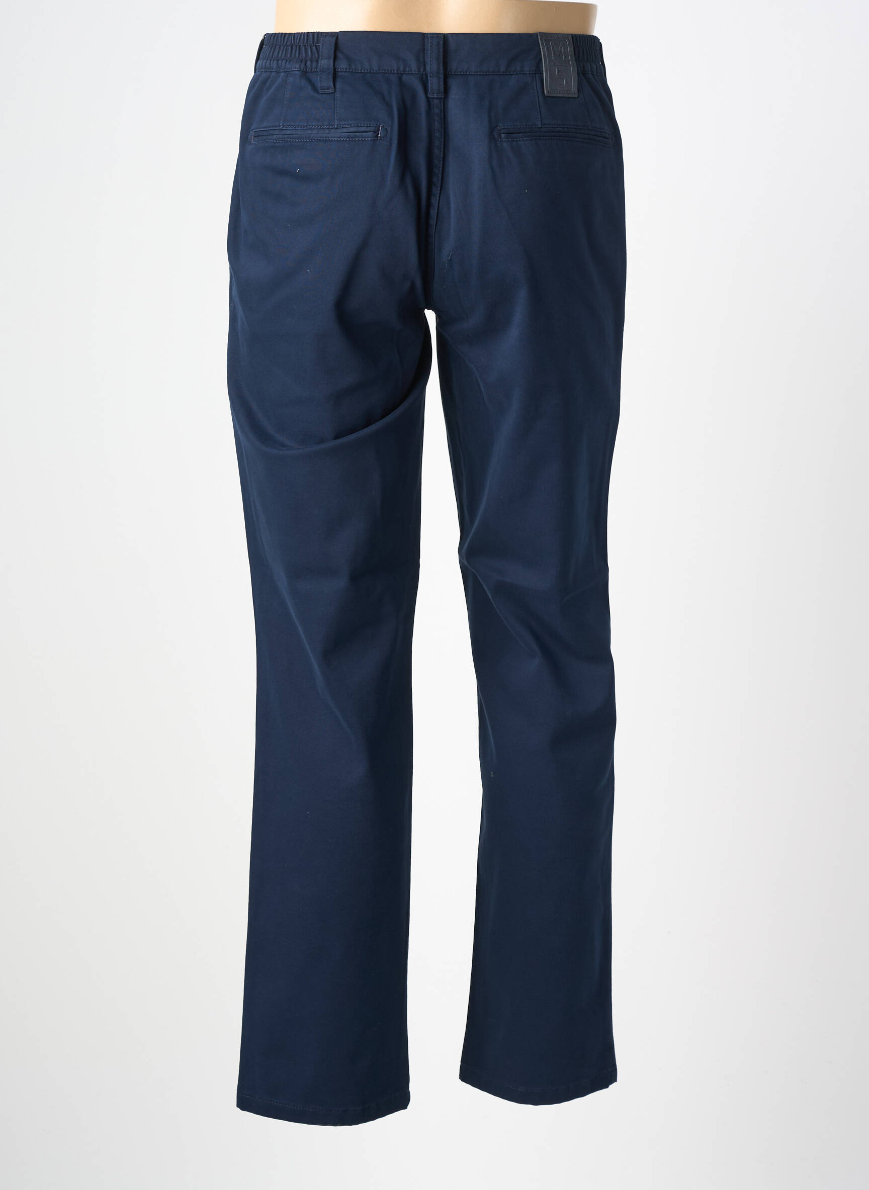 Pantalon chino stretch taille haute bleu M5 BY MEYER homme