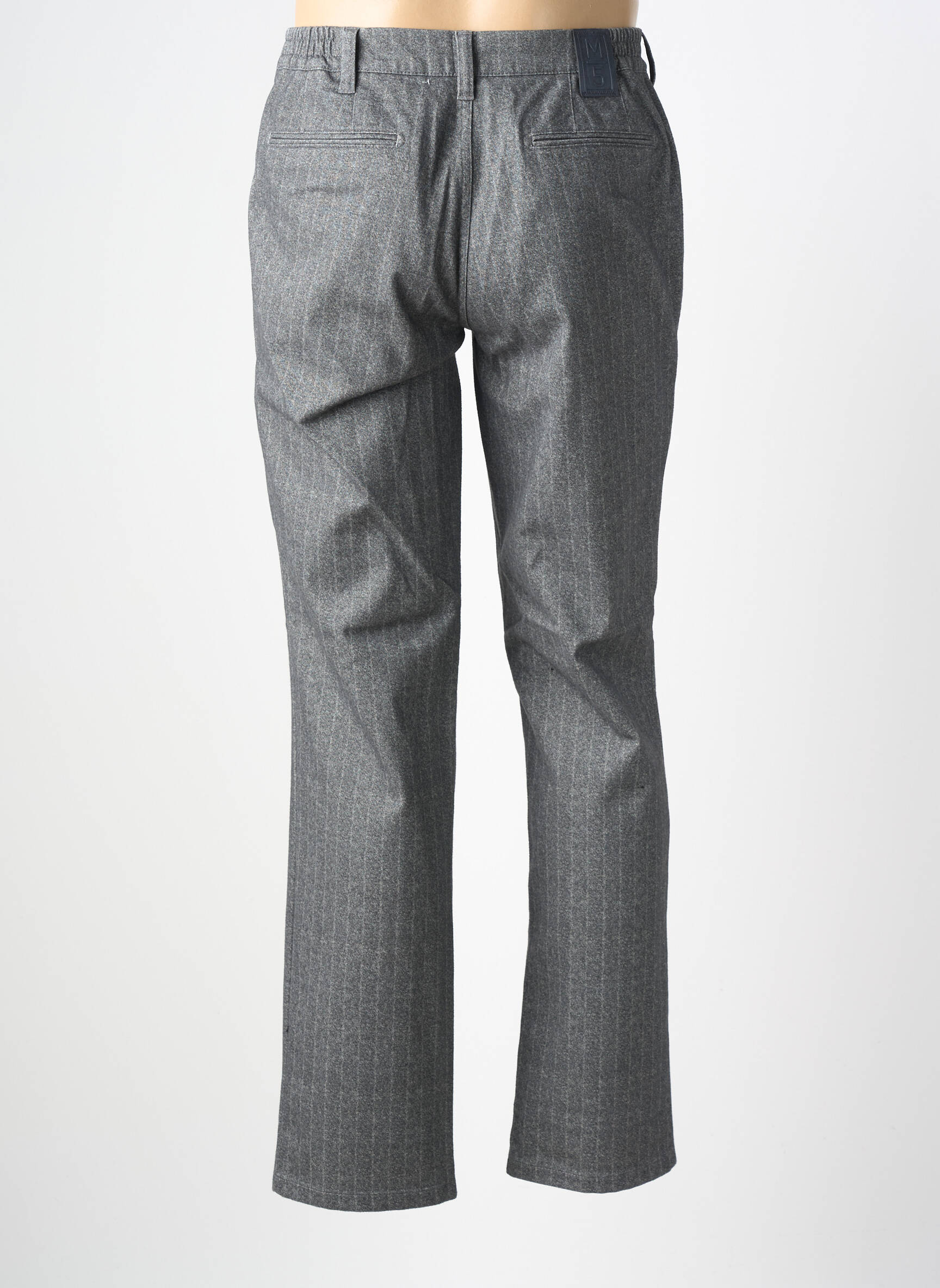 Pantalon chino tissage chiné taille normale gris M5 BY MEYER homme
