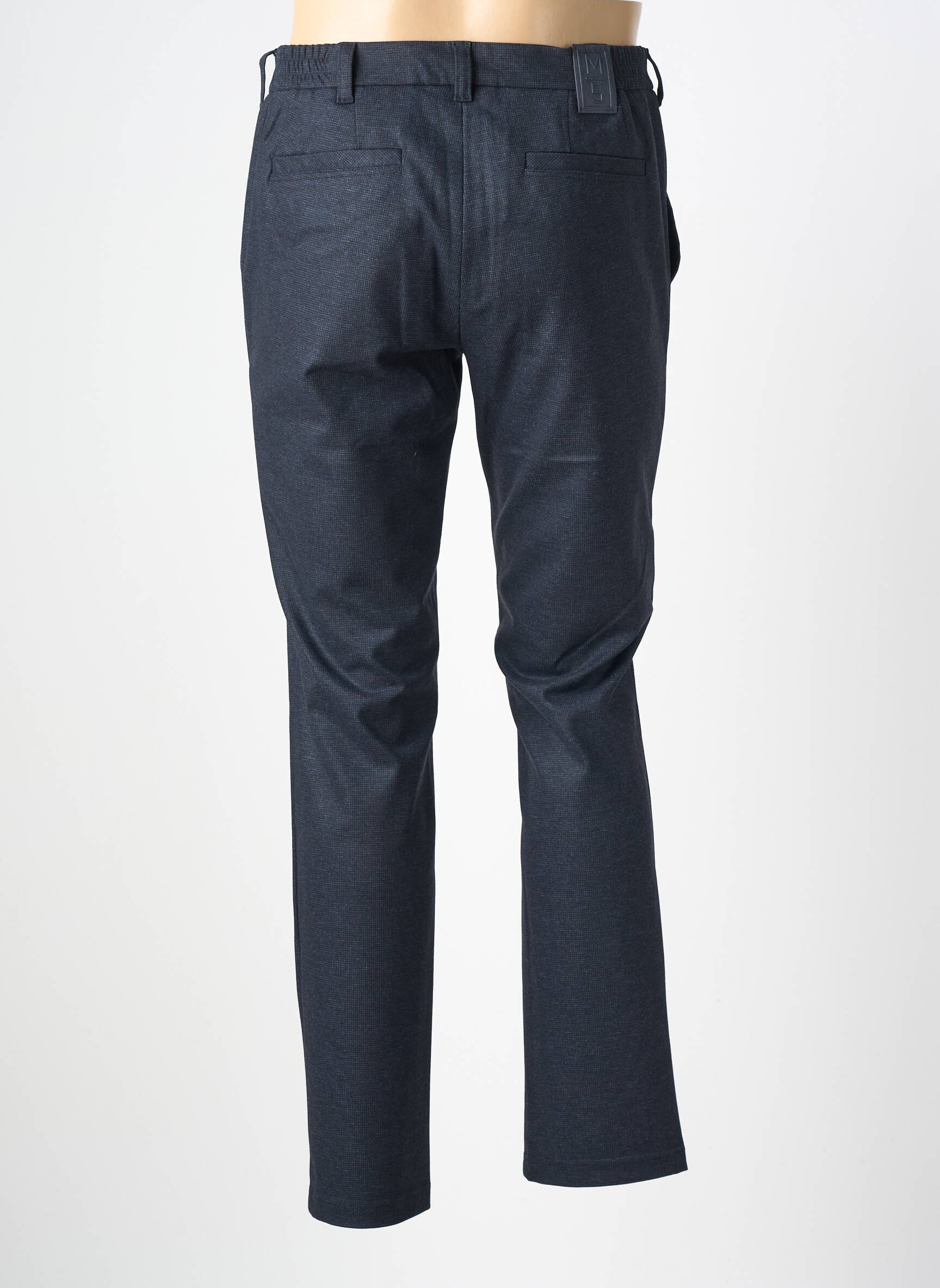 Pantalon droit stretch taille normale bleu M5 BY MEYER homme