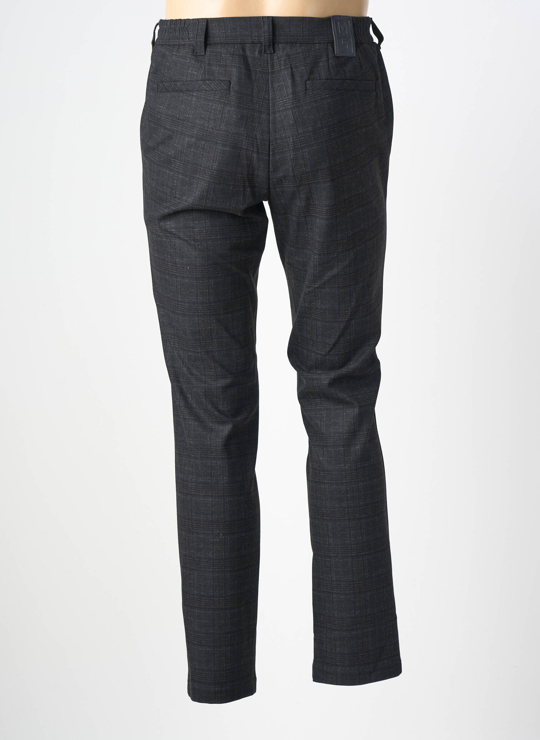 Pantalon chino poches taille normale noir M5 BY MEYER homme