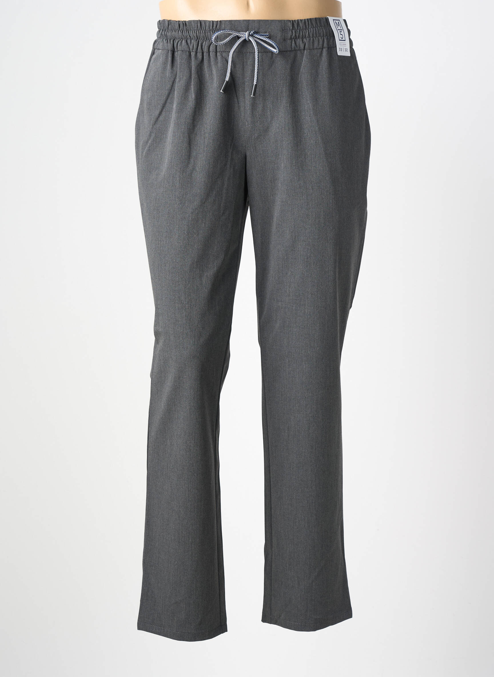 Pantalon chino tissage chiné taille normale gris M5 BY MEYER homme