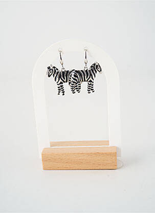 Boucles d’oreilles fermeture crochet argent BELLE MISS femme