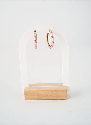 Boucles d’oreilles matériaux argent rose PHAROS JEWELLERY femme
