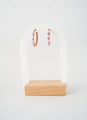 Boucles d’oreilles matériaux argent rose PHAROS JEWELLERY femme