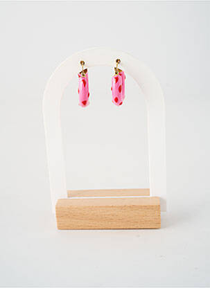 Boucles d’oreilles matériaux argent rose PHAROS JEWELLERY femme