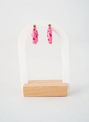 Boucles d’oreilles matériaux argent rose PHAROS JEWELLERY femme
