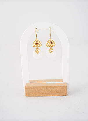 Boucles d’oreilles ornement breloque / pampille or BRIGHT  femme
