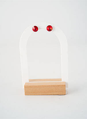 Boucles d’oreilles  rouge MARLU femme