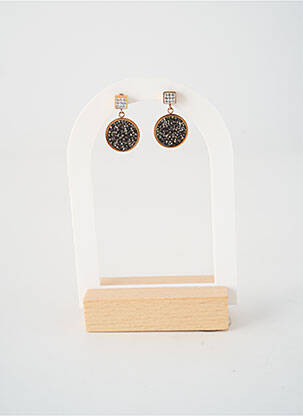 Boucles d’oreilles  noir HORBINOR femme