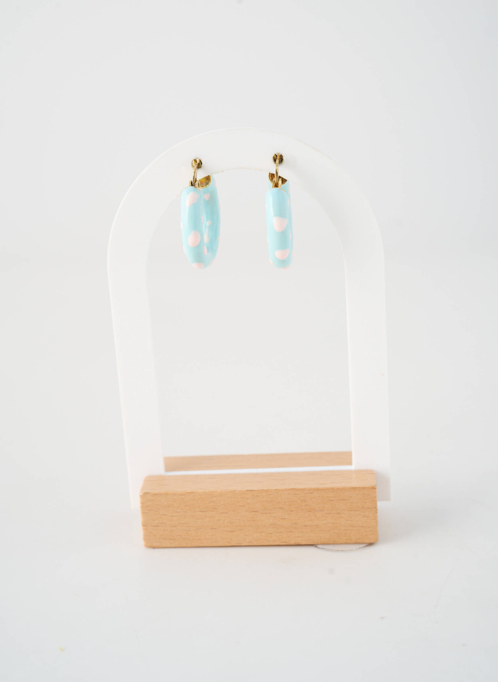 Boucles d’oreilles matériaux argent bleu PHAROS JEWELLERY femme