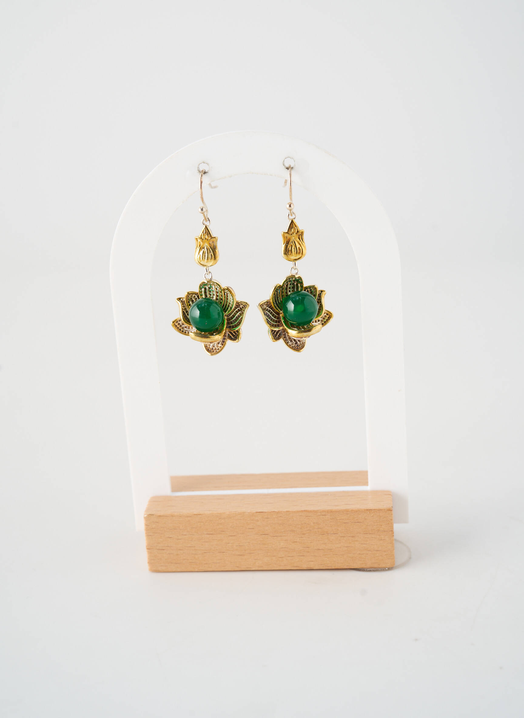 Boucles d’oreilles ornement perles vert BRIGHT  femme