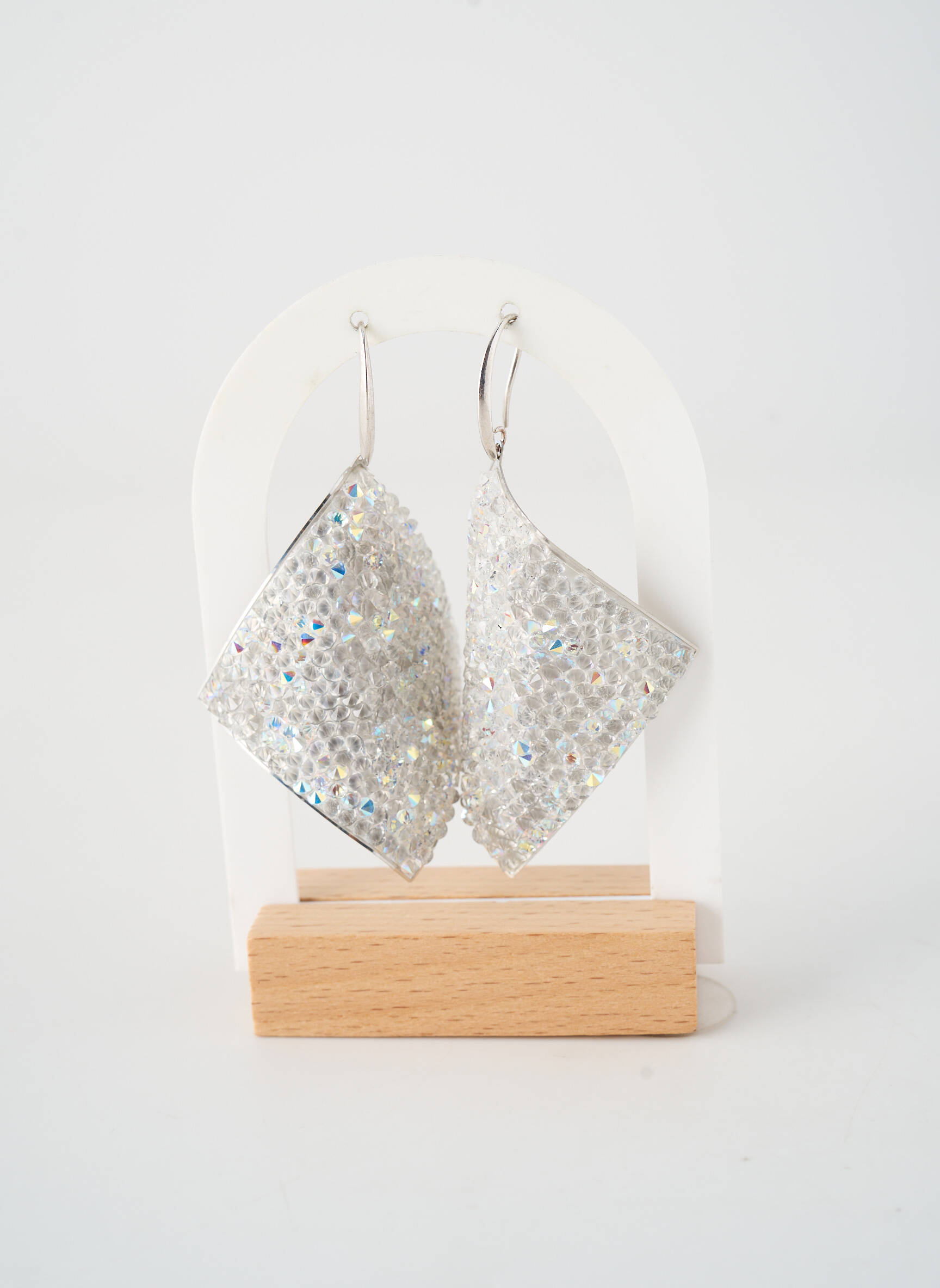 Boucles d’oreilles fermeture crochet argent MARLU femme