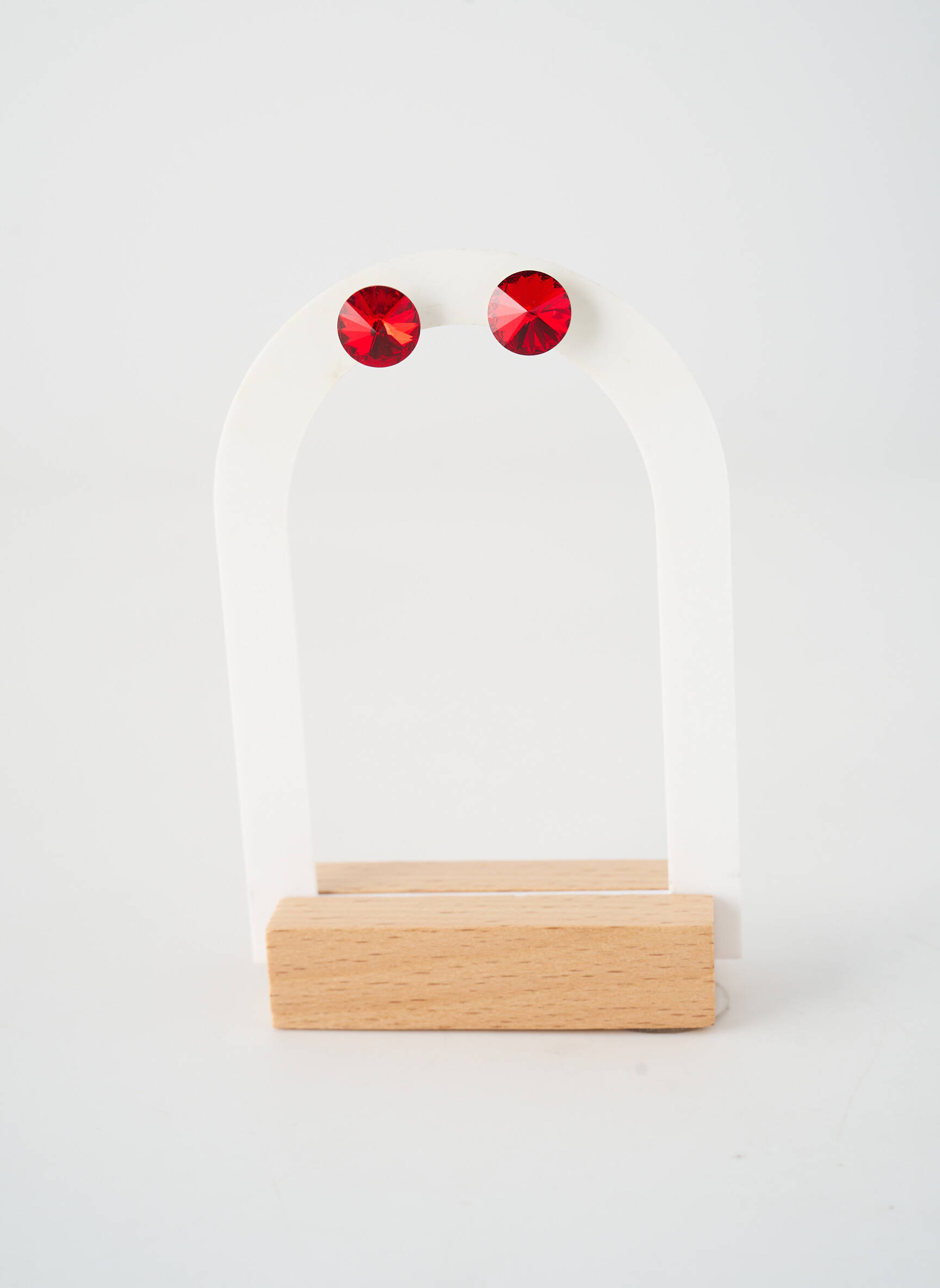 Boucles d’oreilles fermeture boucle(s) rouge MARLU femme