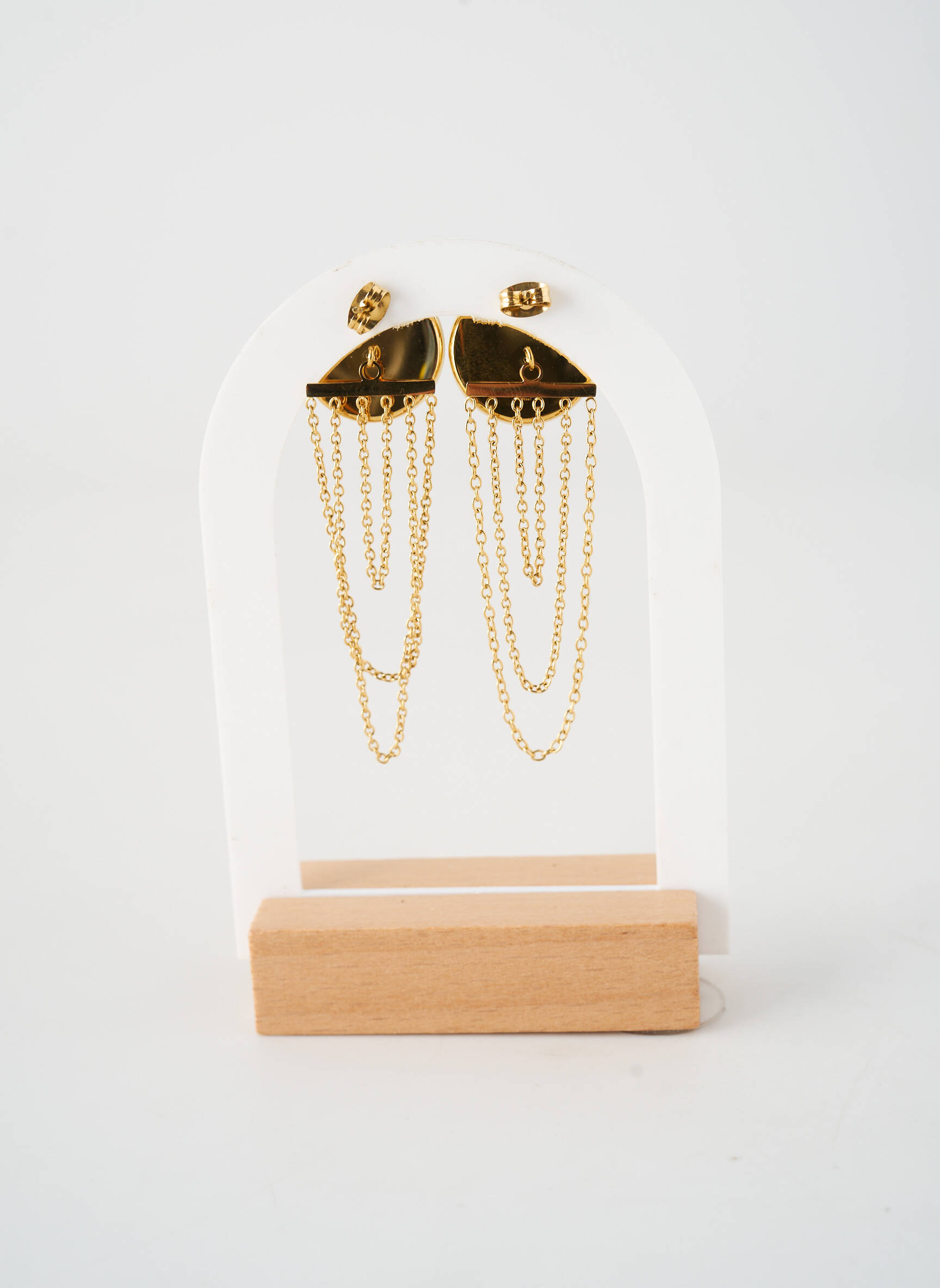 Boucles d’oreilles fermeture boucle(s) beige BOHM femme