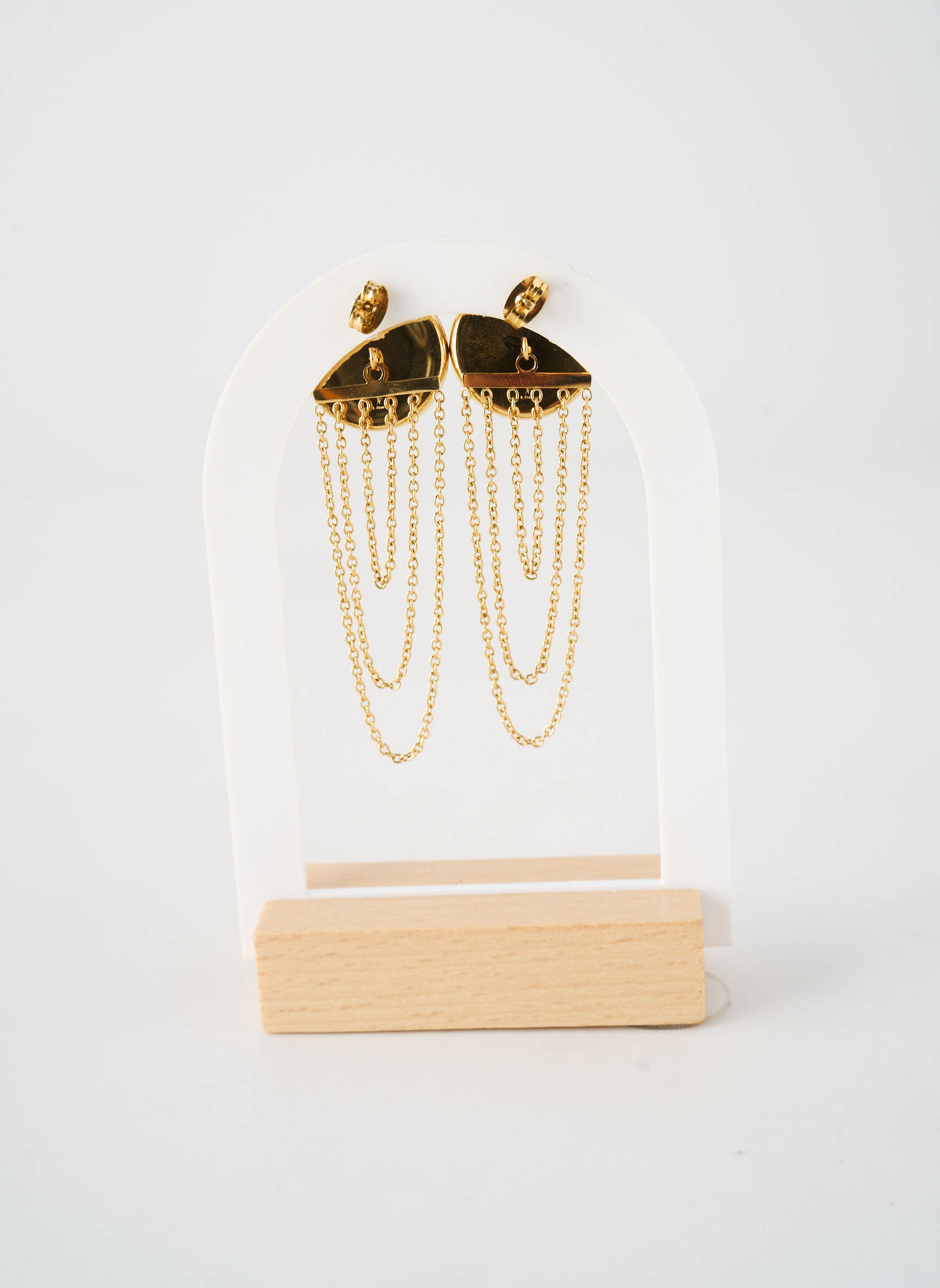 Boucles d’oreilles fermeture boucle(s) marron BOHM femme