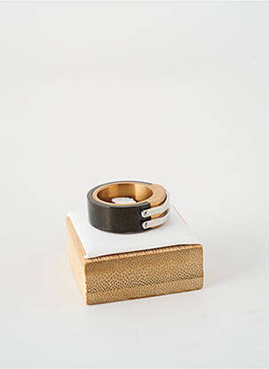 Bague matériaux métal noir COBRA homme