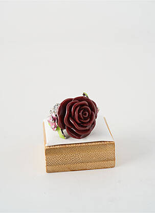 Bague  rouge JADE ET JULIE femme