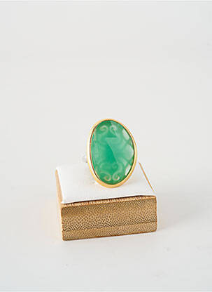 Bague ornement pierre vert ORUS femme