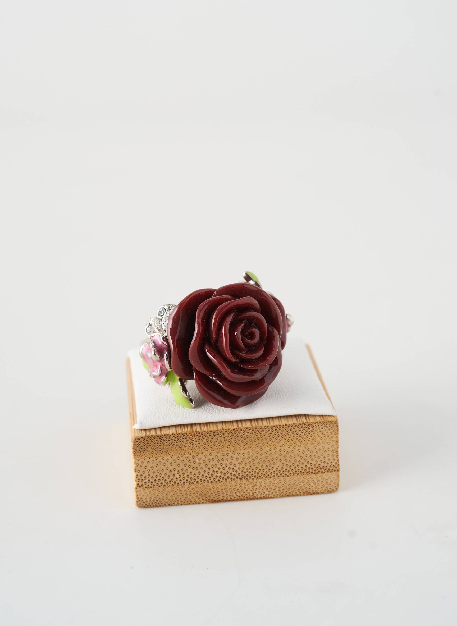 Bague  rouge JADE ET JULIE femme