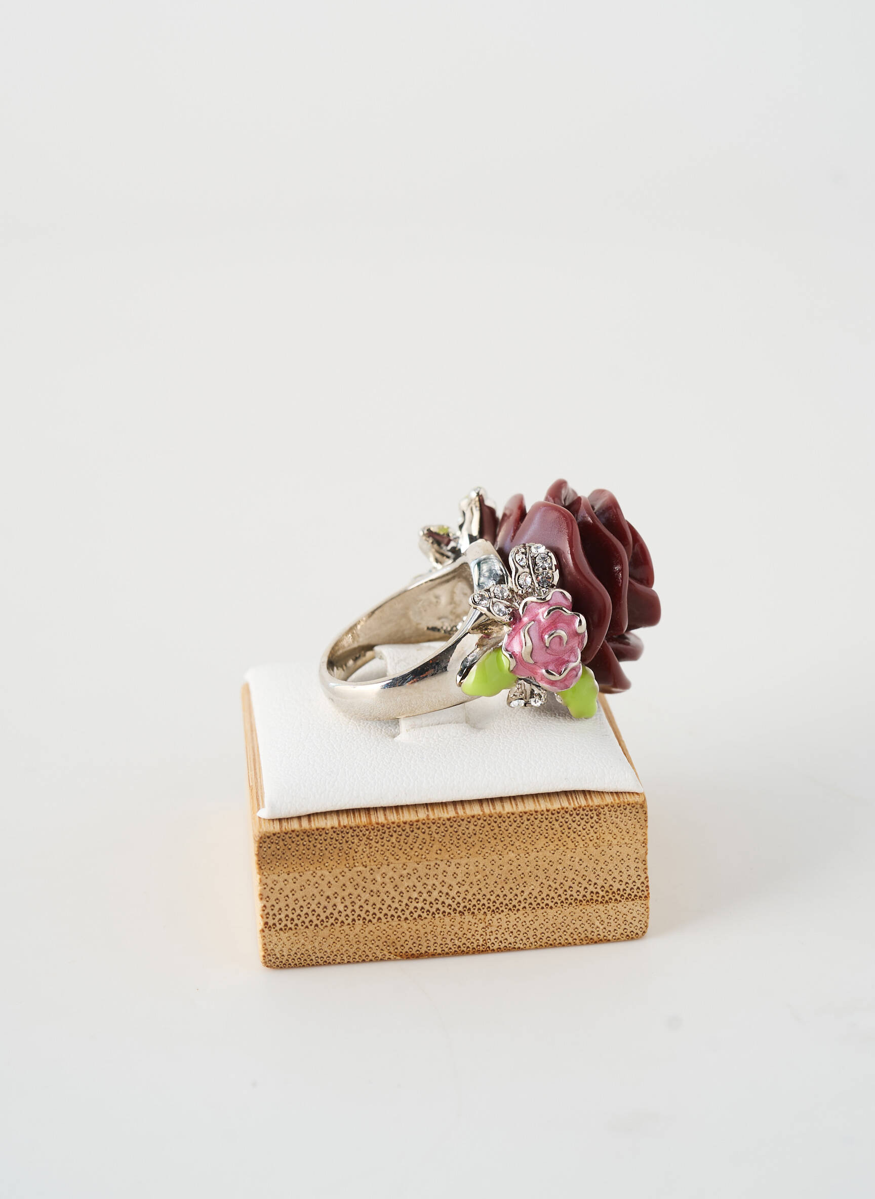 Bague  rouge JADE ET JULIE femme