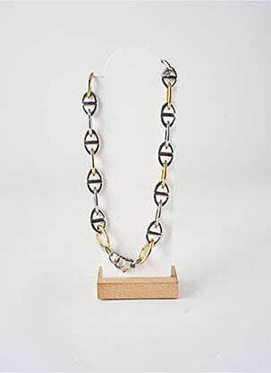 Collier matériaux métal argent THABORA homme