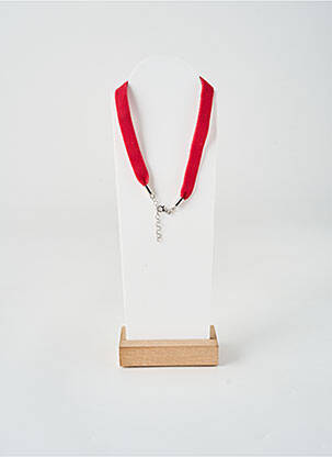 Collier matériaux métal rouge THABORA femme