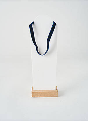 Collier matériaux métal bleu THABORA femme