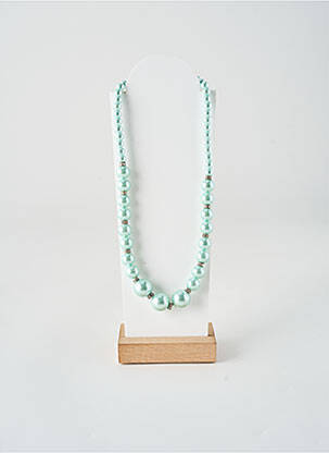 Collier ornement perles bleu MALU femme