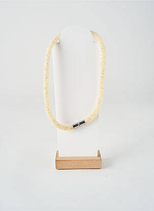 Collier fermeture aimant beige PIO femme