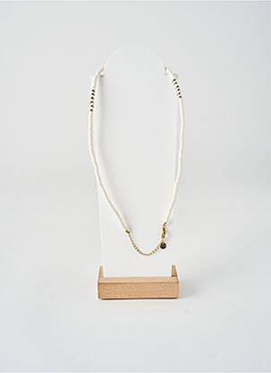 Collier ornement perles blanc ROBBEZ MASSON femme