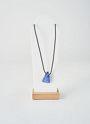 Collier ornement pierre bleu OPALOOK femme