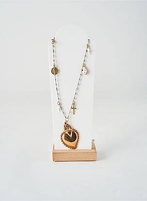 Collier matériaux métal argent MARLU femme
