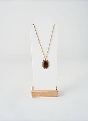 Collier matériaux plaqué or or BOHM femme